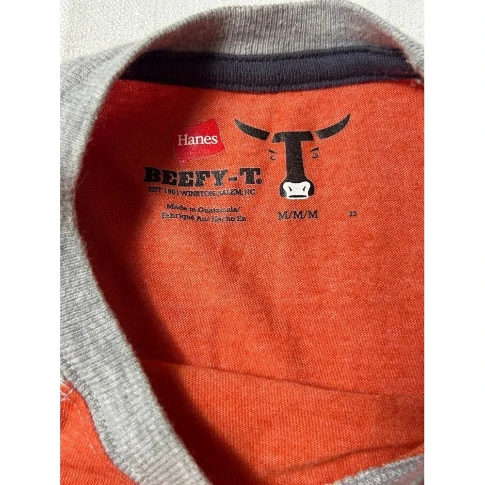Hanes‎ Beefy-T Boys Medium Orange